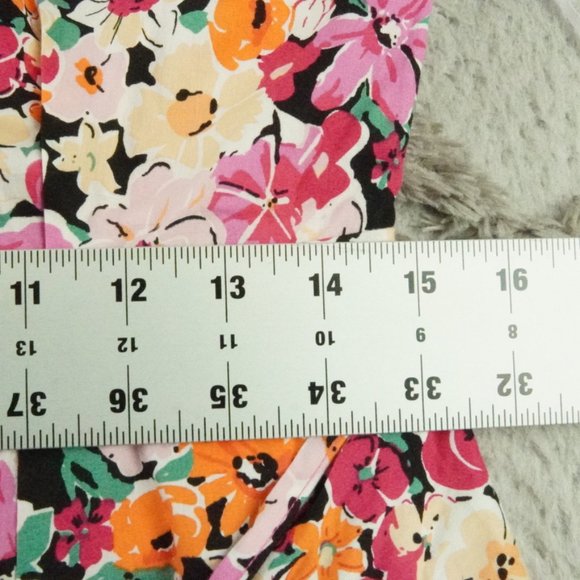 Lulu’s Garden Floral One-Shoulder Faux-Wrap Mini Dress Womens Large - Picture 11 of 15